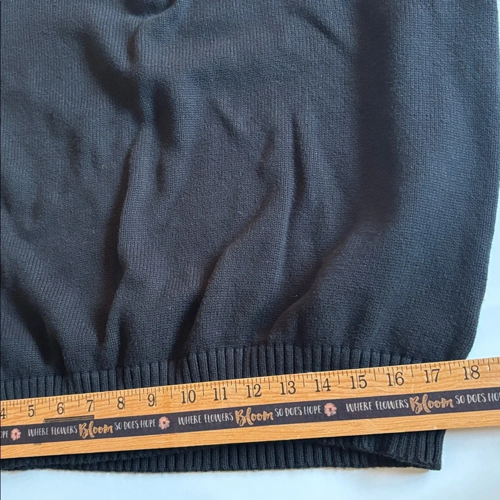 Polo Half-Zip Sweater Size XXL POLO Quarter zip Black Sweater with Purple Logo